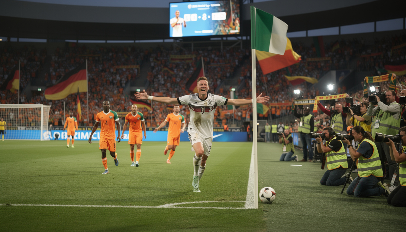 revivez le match intense de la coupe du monde 2026 où l'allemagne a battu la côte d'ivoire 2-1 grâce à un doublé décisif d'undav. découvrez le compte rendu complet, les résultats et les moments forts de ce duel mémorable entre une équipe allemande conquérante et des éléphants courageux.