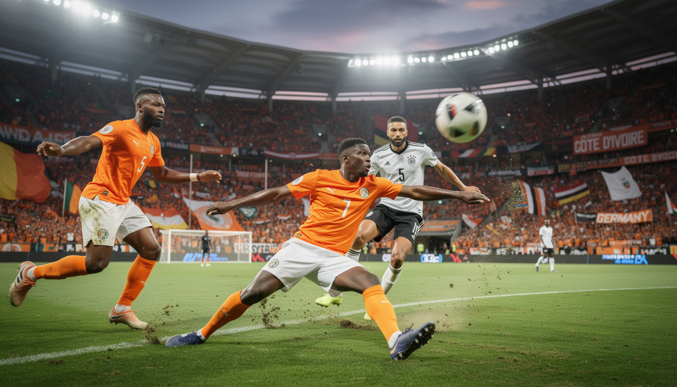 revivez la victoire spectaculaire de l'allemagne 2-1 contre la côte d'ivoire lors de la coupe du monde 2026, avec un doublé décisif d'undav face à des éléphants courageux. découvrez le compte rendu complet, les résultats et les buts marquants.