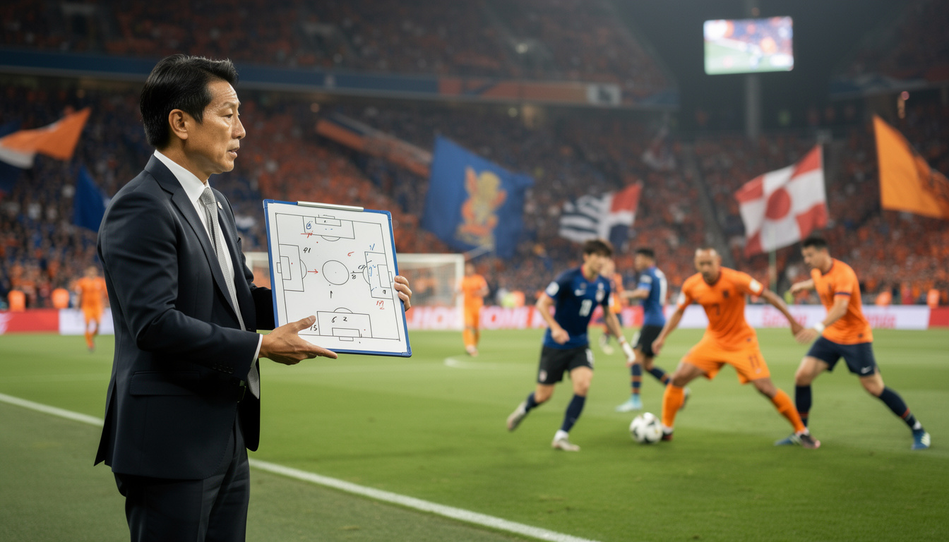 La technique insolite « made in Japan » durant le match Japon VS Pays-Bas